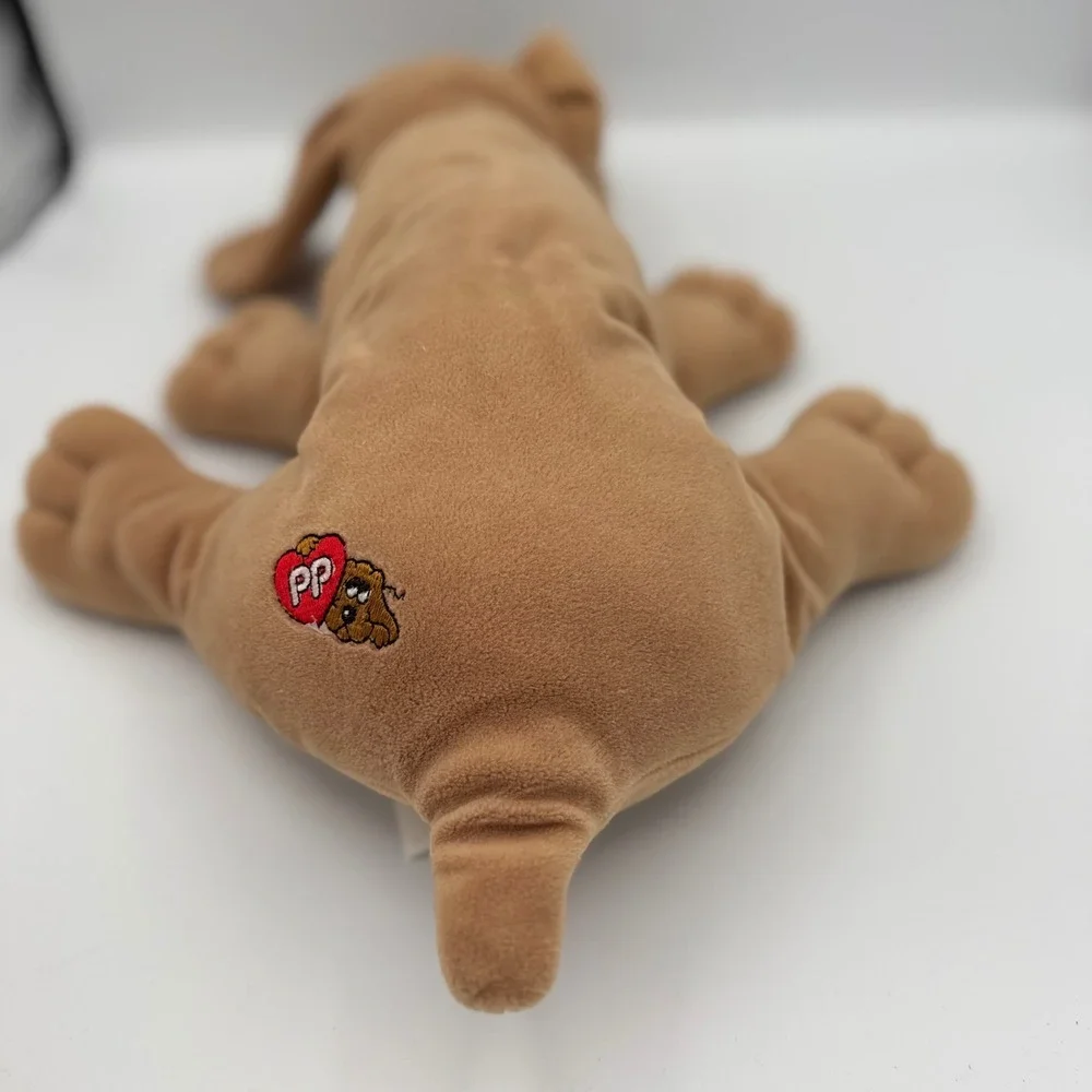 Tonka Pound Puppies Plush Dog Unisex Small Tan 1985 Vintage Retro Stuffed Animal